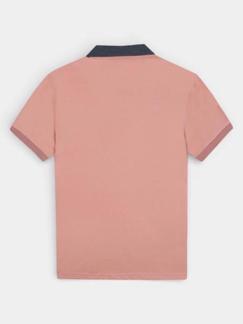 tricou cu guler pt. barbati TBS Arsonpol roz 3