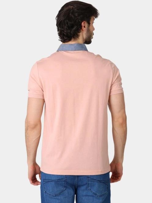 tricou cu guler pt. barbati TBS Arsonpol roz 4