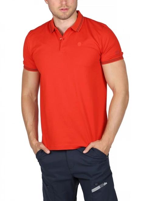 tricou cu guler pt. barbati TBS Attonpol rosu 6