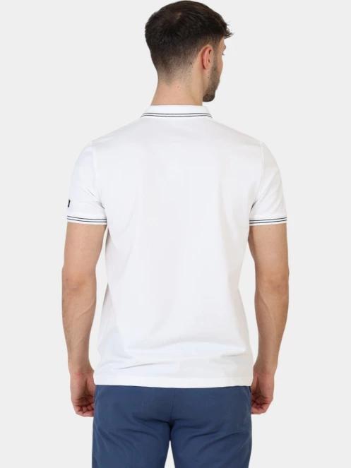 tricou cu guler pt. barbati TBS Attonpol alb 4