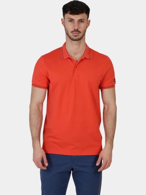 tricou cu guler pt. barbati TBS Attonpol magenta 2