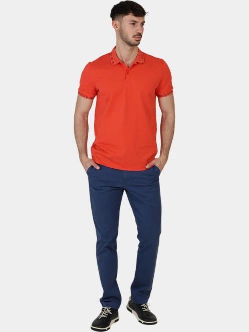 tricou cu guler pt. barbati TBS Attonpol magenta 6