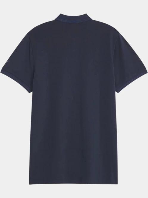 tricou cu guler pt. barbati TBS Attonpol albastru inchis 6