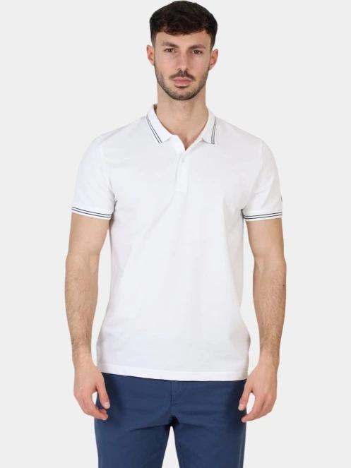 tricou cu guler pt. barbati TBS Attonpol alb 2