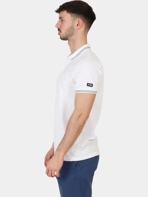 tricou cu guler pt. barbati TBS Attonpol alb 3