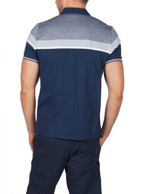 tricou cu guler pt. barbati TBS Barispol albastru inchis 4