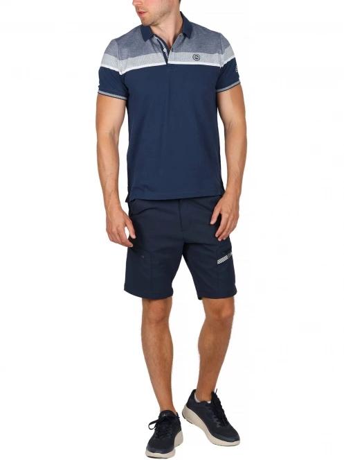 tricou cu guler pt. barbati TBS Barispol albastru inchis 5