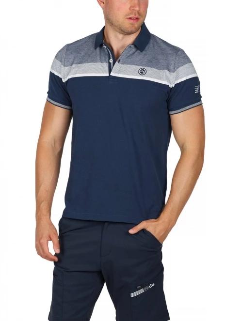 tricou cu guler pt. barbati TBS Barispol albastru inchis 6