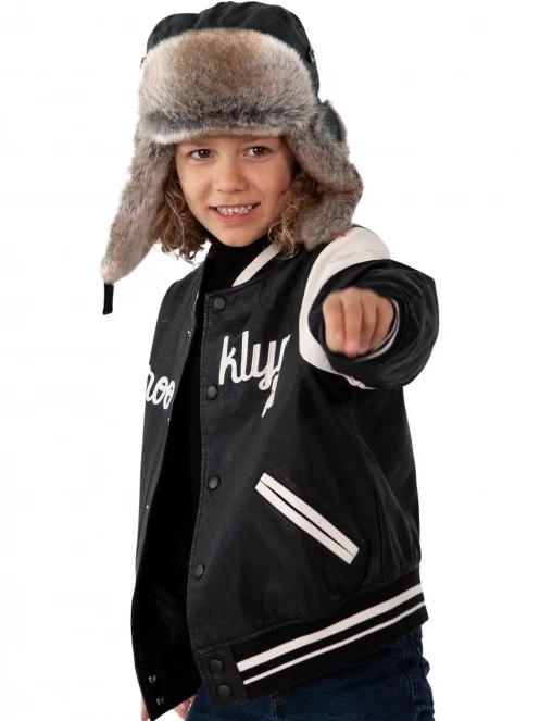 caciula cu urechi Barts Kamikaze Kids negru 3