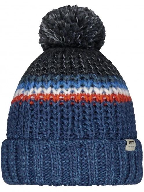 caciula cu mot Barts Reggey Beanie albastru inchis 2