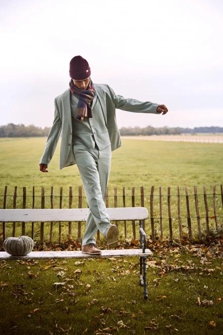 sal pt. barbati Barts Lowel Scarf albastru inchis 3