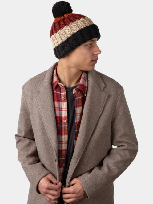 caciula cu mot pt. barbati Barts Wilhelm Beanie bordo 4