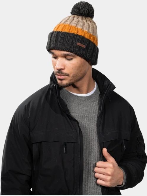 caciula cu mot pt. barbati Barts Wilhelm Beanie nisip 4