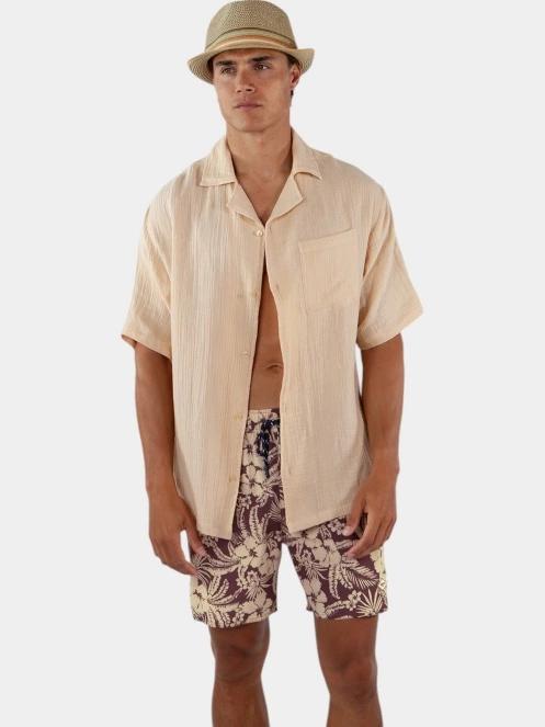 camasa cu maneci scurte pt. barbati Barts Cayrlos Shirt nisip 2