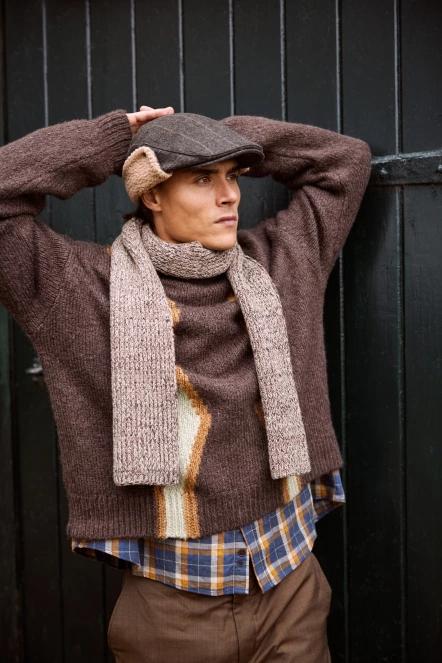 sal pt. barbati Barts Skaga Scarf maro 3