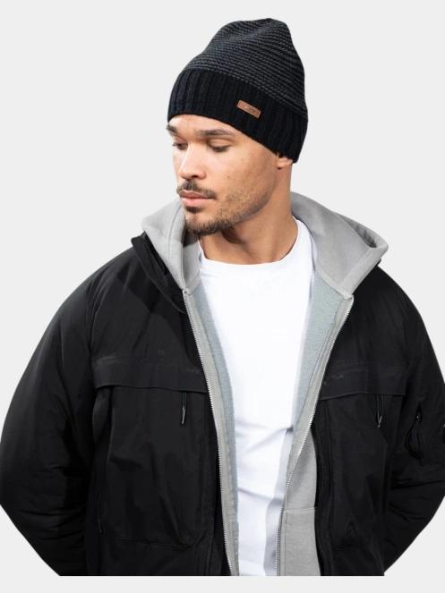 caciula tricotata pt. barbati Barts Davido Beanie negru 4
