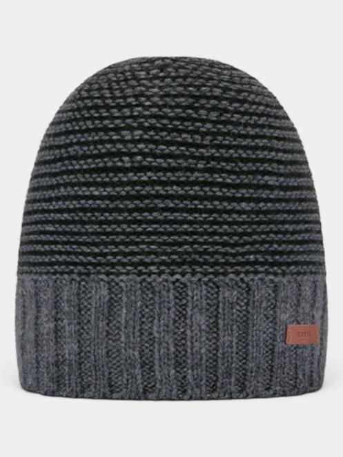 caciula tricotata pt. barbati Barts Davido Beanie gri 2