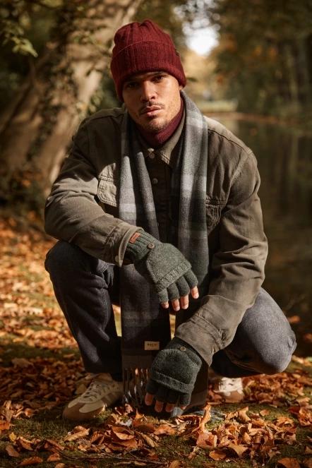 caciula tricotata pt. barbati Barts Mailcom Beanie bordo 4