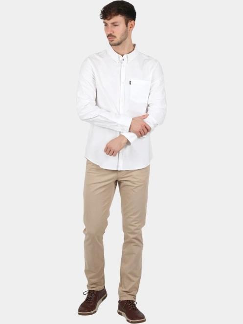 camasa cu maneci lungi pt. barbati TBS Bradyche alb 5