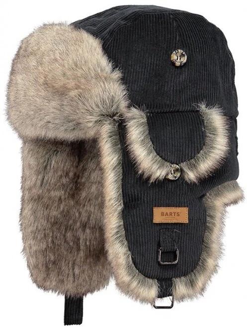 caciula cu urechi Barts Rib Bomber negru 2