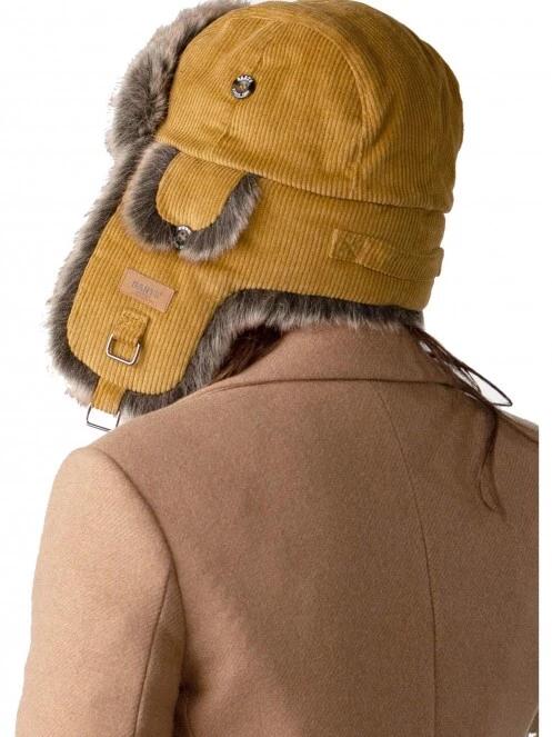 caciula cu urechi Barts Rib Bomber galben 3