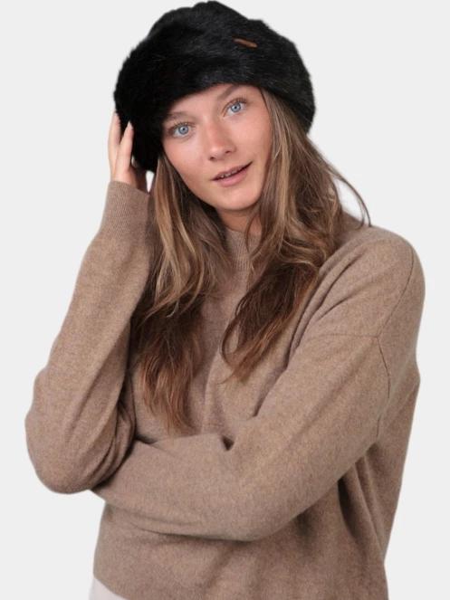 sapca pt. femei Barts Fur Cable Bandhat negru 3