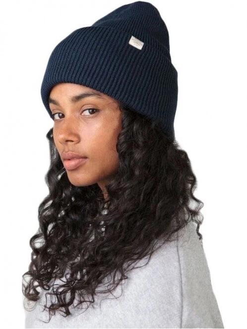 caciula tricotata Barts Haveno Beanie albastru inchis 3