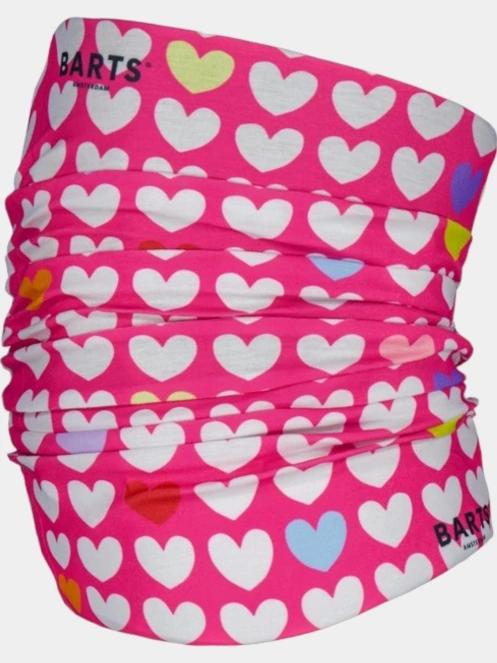 esarfa tubulara pt. barbati Barts Multicol Love roz 2