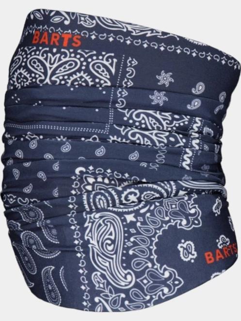 esarfa tubulara pt. barbati Barts Multicol Paisley Mix albastru inchis 2