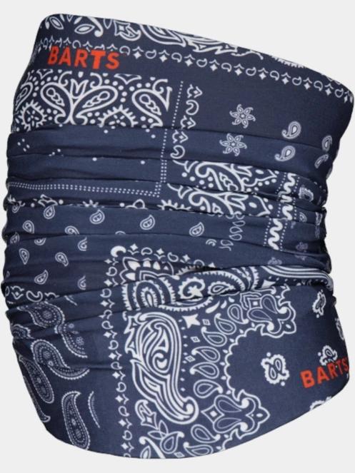 esarfa tubulara Barts Multicol Paisley Mix albastru inchis 2