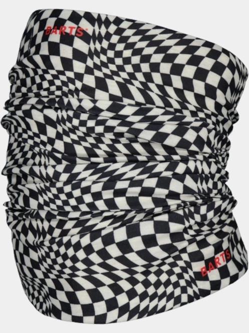 esarfa tubulara Barts Multicol Psycho Checks negru 2