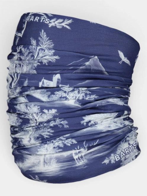 esarfa tubulara Barts Multicol Toile albastru inchis 2