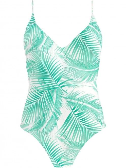 costum de baie pt. femei Barts Palmsy Plunge One Piece alb 5