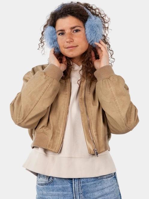 antifoane pt. femei Barts Fur Earmuffs albastru deschis 3