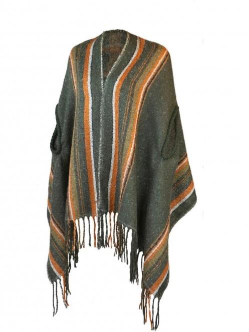 poncho pt. femei Barts Ellin Poncho verde 2