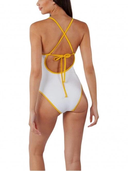 costum de baie pt. femei Barts Octavie Plunge One Piece alb 3