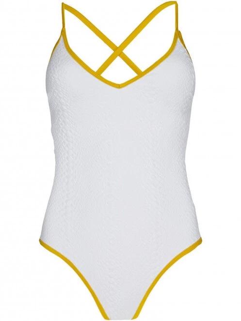 costum de baie pt. femei Barts Octavie Plunge One Piece alb 4
