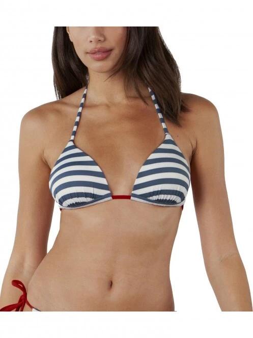 sutien bikini pt. femei Barts Custe Triangle albastru inchis 2