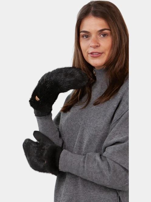manusi pt. femei Barts Fur Mitts negru 4