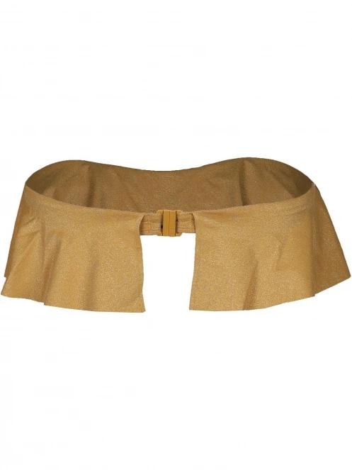 sutien bikini pt. femei Barts Elviot Ruffle Bandeau galben 3