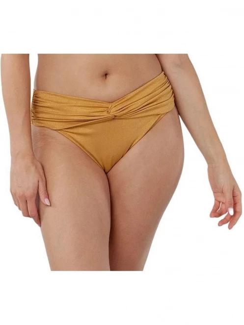 chiloti bikini pt. femei Barts Elviot High Waist Briefs galben 2