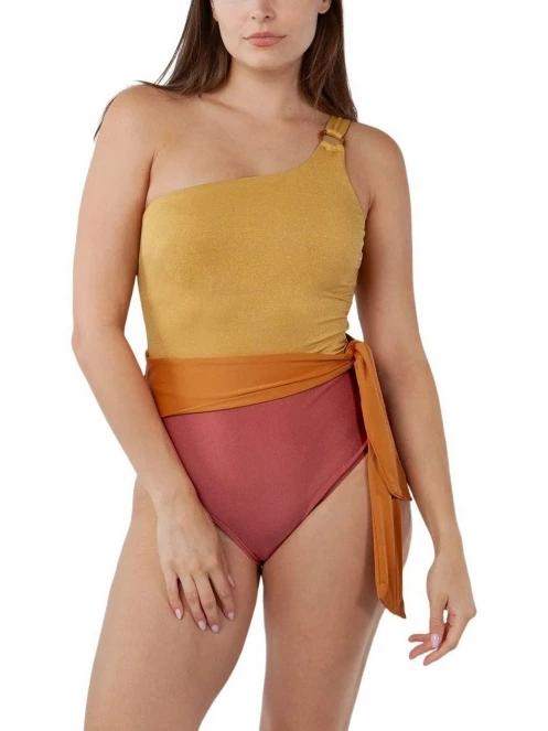 costum de baie pt. femei Barts Rioos One Shoulder One Piece rosu 2