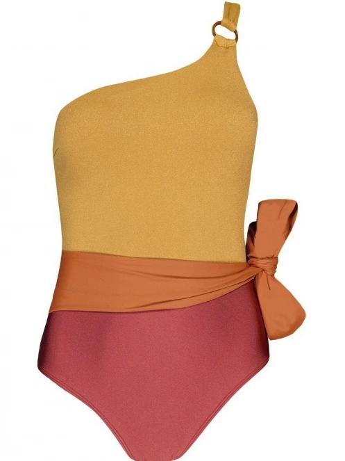 costum de baie pt. femei Barts Rioos One Shoulder One Piece rosu 4