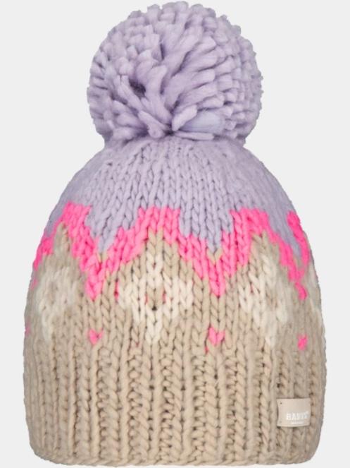 caciula cu mot pt. femei Barts Curley Beanie nisip 2