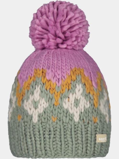 caciula cu mot pt. femei Barts Curley Beanie verde 2