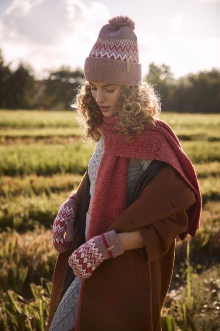 sal pt. femei Barts Owlet Scarf rosu 5