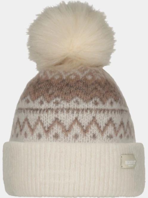 caciula cu mot pt. femei Barts Woodstar Beanie nisip 2