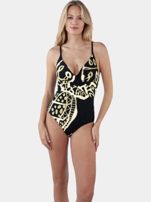 costum de baie pt. femei Barts Buhrn Shaping One Piece negru 2