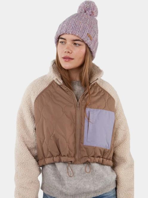 caciula cu mot pt. femei Barts Aitane Beanie violet 3