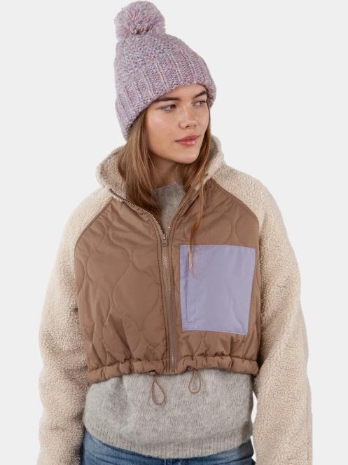 caciula cu mot pt. femei Barts Aitane Beanie violet 4